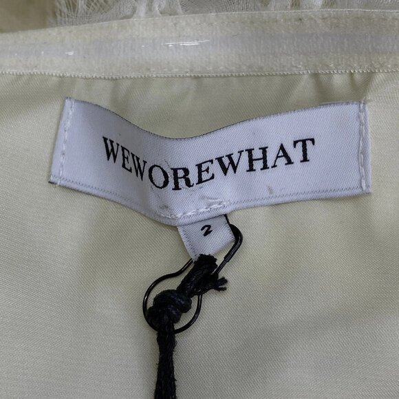 WeWoreWhat Women’s Strapless Floral Lace Mini Dress – Ivory - Picture 6 of 12